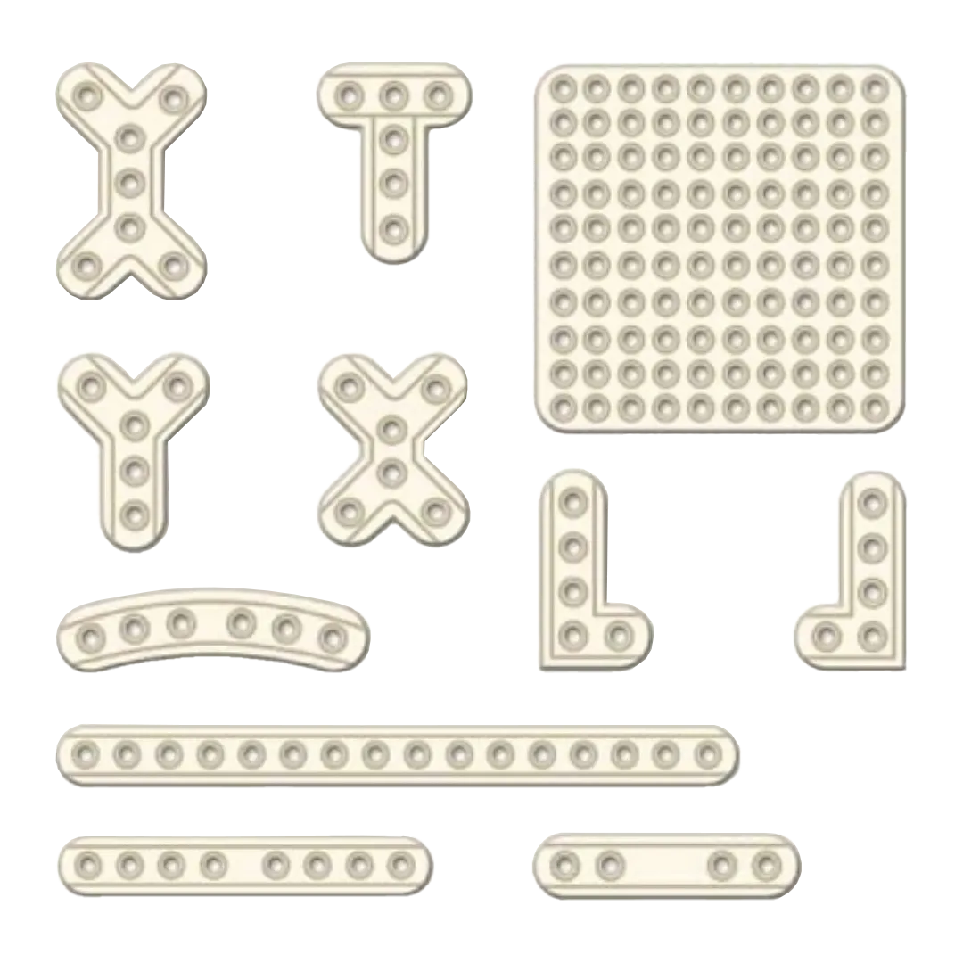 fotografia de placas lactosorb marca zimmer biomet